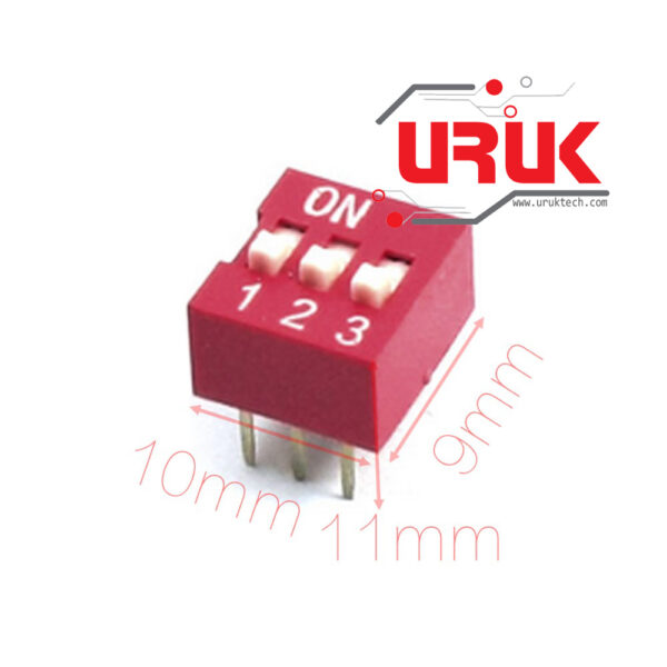 3 Pin Flat Toggle Switch 2.54mm - Image 3