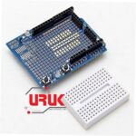 Prototyping Shield for Arduino V.5 + Mini 170 points Breadboard
