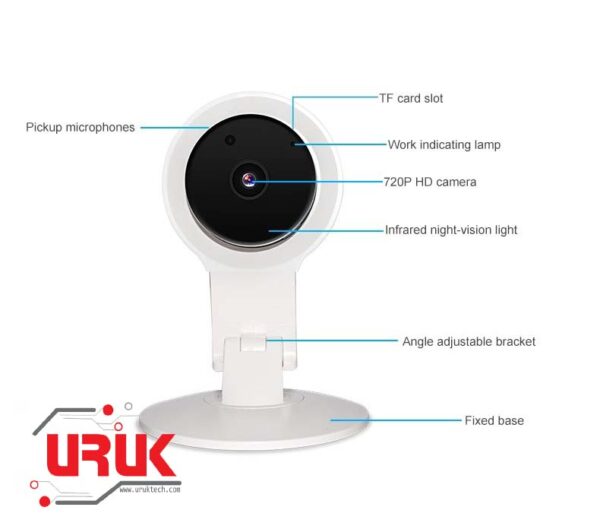 720P P2P Wifi IP Camera Night Vision with Memory Card TF Slot - Image 4