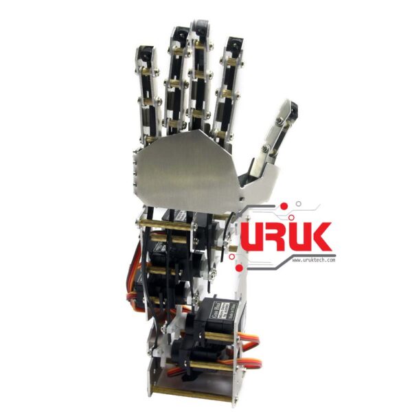 Humanoid Five Fingers Metal 5DOF Robot Hand (Unassembled غير مربوط) - Image 6