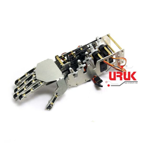 Humanoid Five Fingers Metal 5DOF Robot Hand (Unassembled غير مربوط) - Image 2