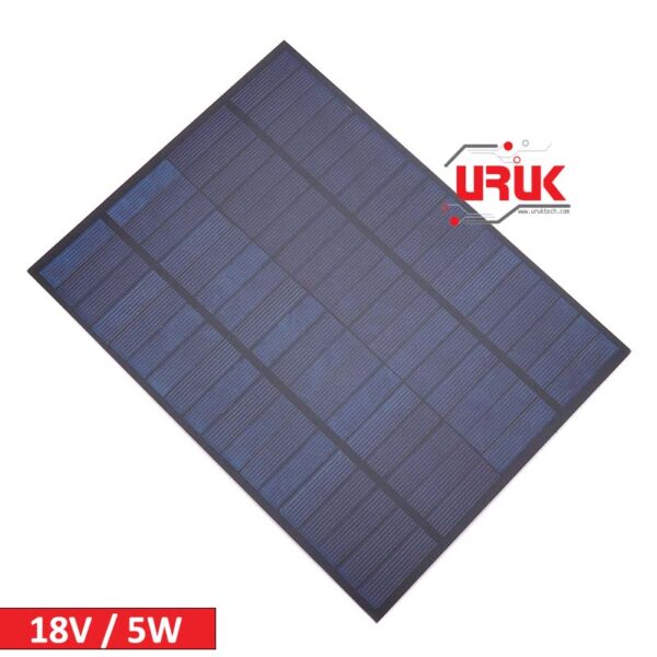 Polycrystalline 5W 18V Solar Cell 22x17cm