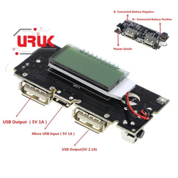 Dual USB 5V 2.1A Power Module with LCD and Automatic Protection - Image 4