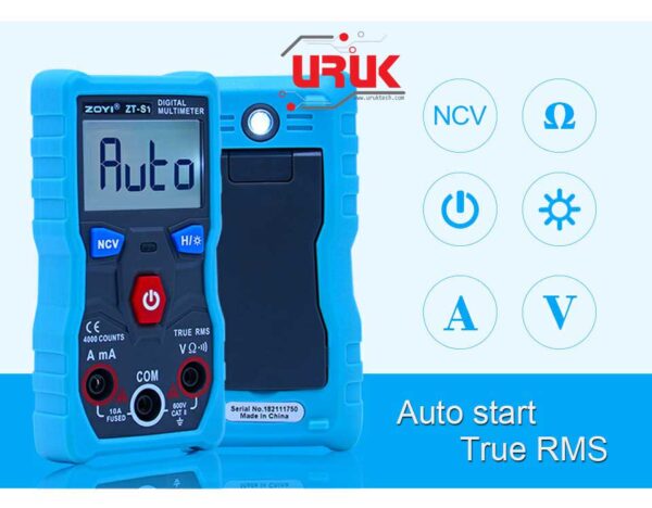 Auto Range Digital Multimeter with Flashlight, 4000 counts LCD display, and NCV - Image 12