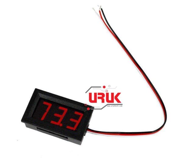 Digital DC Voltmeter with Red LED Display - Image 2
