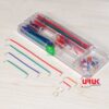 140Pcs Shielded Solderless Breadboard U-Shape Jumper Wires Kit