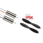 Pair of 8.5x20mm Coreless Motors + Pair of 65mm Propellers for Micro Quadcopter