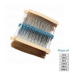 60pcs Resistors Kit of 6 Values (22, 220, 2k, 2.2k, 20k, 220k Ohm)