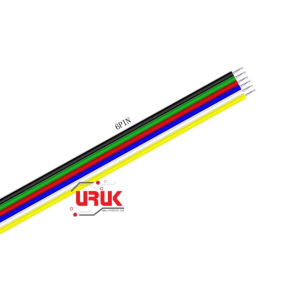 1m of 6Pins  Extension Flexible Wire 22 AWG