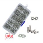 Stainless Steel 140pcs Allen Screws Assortment (Bolts and Nuts)