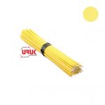 5pcs Yellow Tin-Plated Jumper 24AWG 8cm Wires with Tine-plated Ends