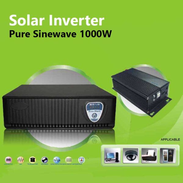 Pure Sinewave Solar Inverter with Charger 24VDC 1000W