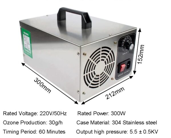 Ozone Generator Air Purifier 30000mg/h with Timer - Image 6