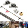 T8 Lead Screw 1000mm with Screw Set, Coupling Shaft and Mounting Bearing