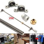 T8 Lead Screw 1000mm with Screw Set, Coupling Shaft and Mounting Bearing