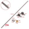 T8 Lead Screw 1000mm with Screw Set, Coupling Shaft and Mounting Bearing - Image 6