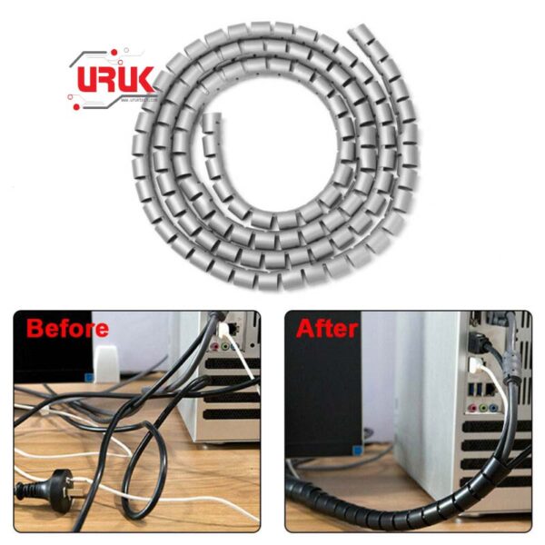1m Fixable Wires Organizer Spiral Pipe
