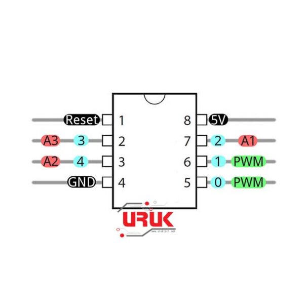ATtiny85 8-Bit tinyAVR Microcontroller - Image 2