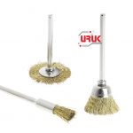 3 Brass Wire Brushes Rotary Tool for Grinding and Engraving.