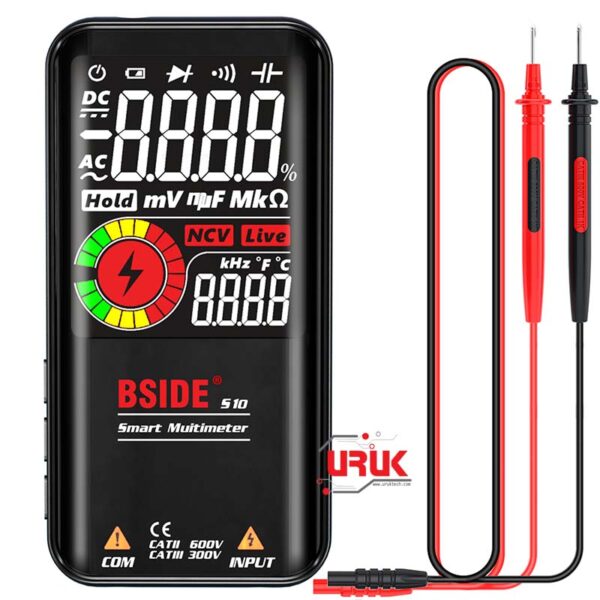 Smart Digital Multimeter DC/AC Voltage Hz Resistor Capacitor Diode NCV