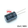 22uF 400V Radial Electrolytic Capacitor