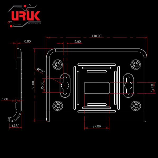 Wall Mounting Plastic Enclosure Box 110x80x25mm - Image 8
