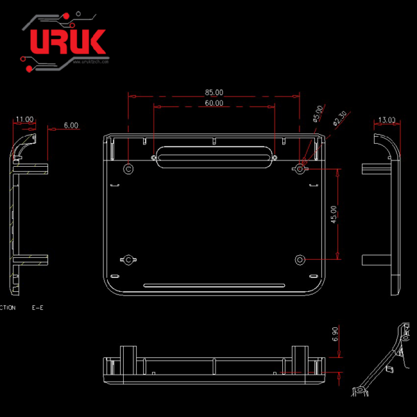 Wall Mounting Plastic Enclosure Box 110x80x25mm - Image 10
