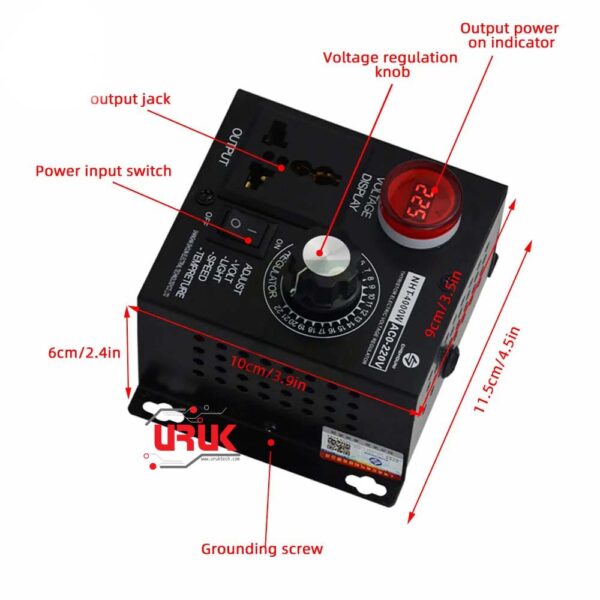 4000W AC 220V Variable Voltage Speed Controller - Image 4