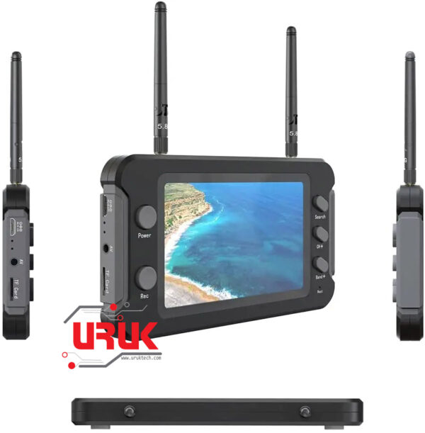 40CH 4.3 Inch LCD Display 5.8GHz FPV Monitor with DVR