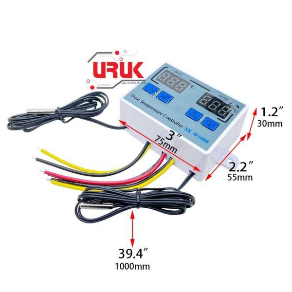 Dual LED Digital Temperature Sensor Meter Controller 110 – 220VAC - Image 3