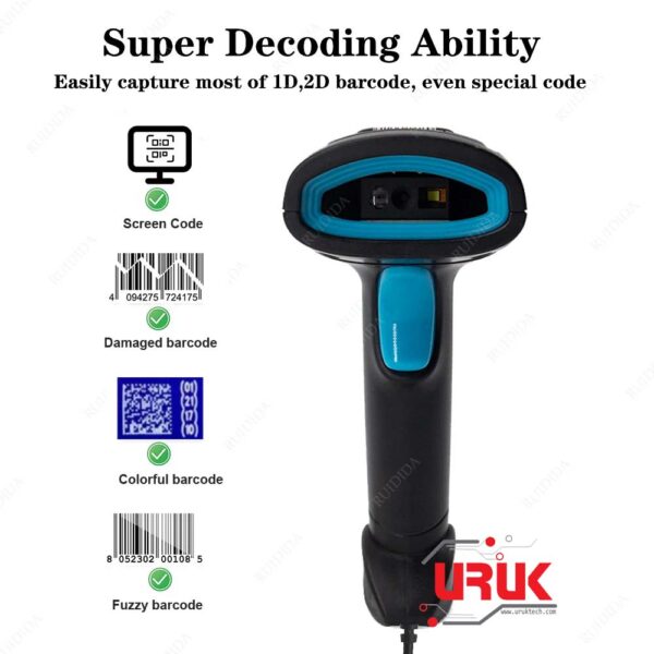 USB Wired Portable Handheld Barcode/QR code Scanner - Image 5