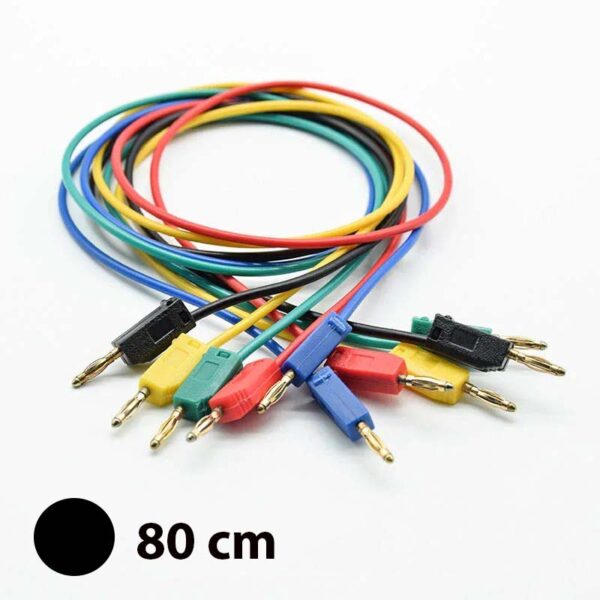 Black Banana Terminal Wire 2mm (80cm)