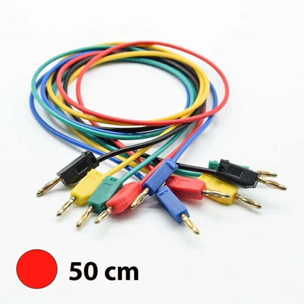 Red Banana Terminal Wire 2mm (50cm)