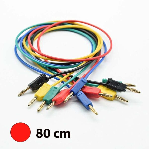 Red Banana Terminal Wire 2mm (80cm)