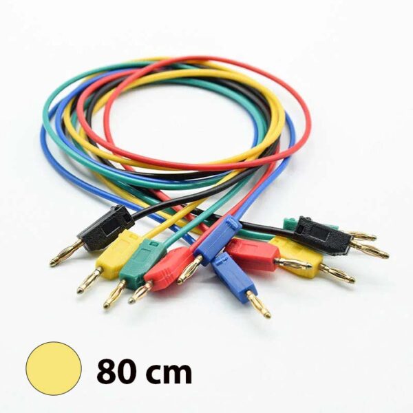 Yellow Banana Terminal Wire 2mm (80cm)